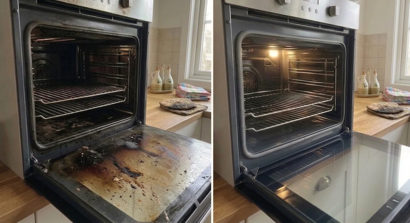 Oven Repair Before and After comparison